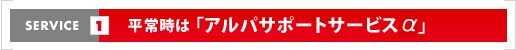 平常時は「アルパサポートサービス」